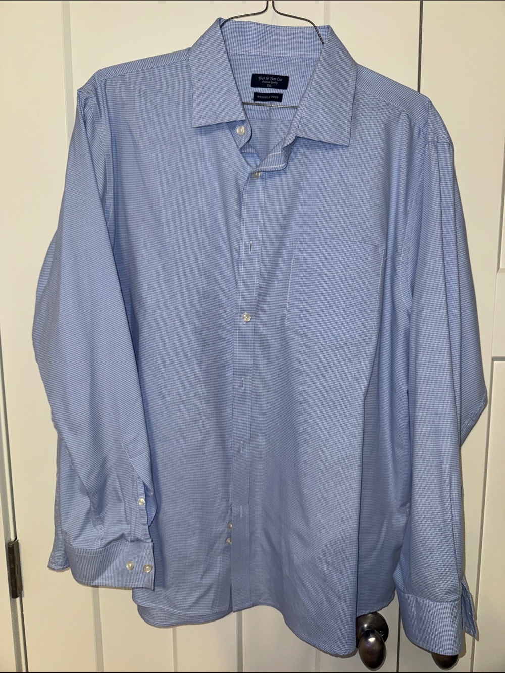 Men's Light Blue Dress Shirt by Van Heusen - Classic Long Sleeve